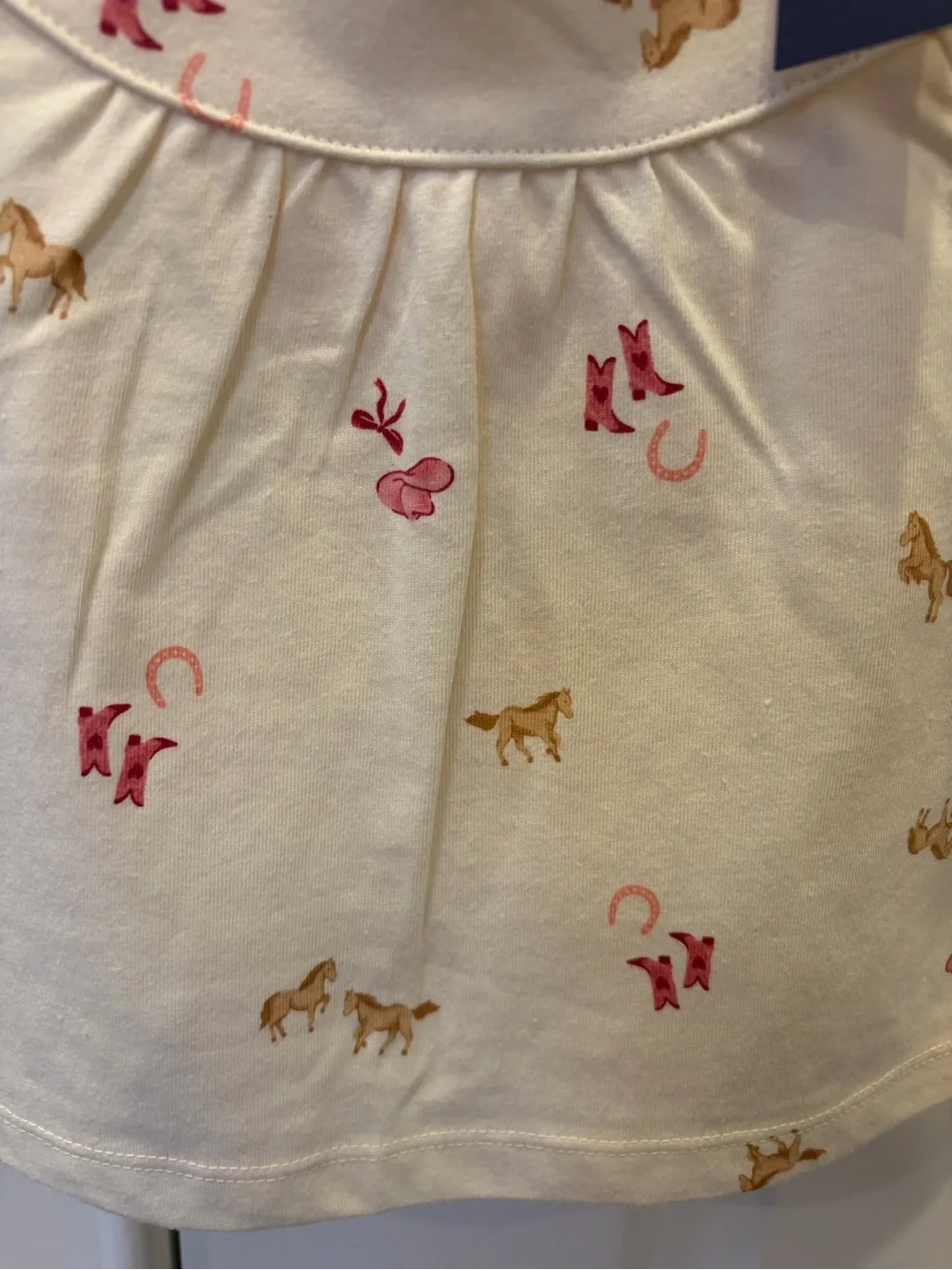 OshKosh B'gosh Cream Girls' Top with Horse & Boot Print